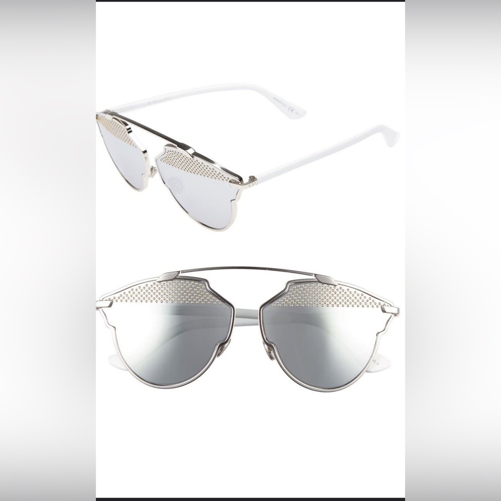 Studded So Real Sunglasses Silver